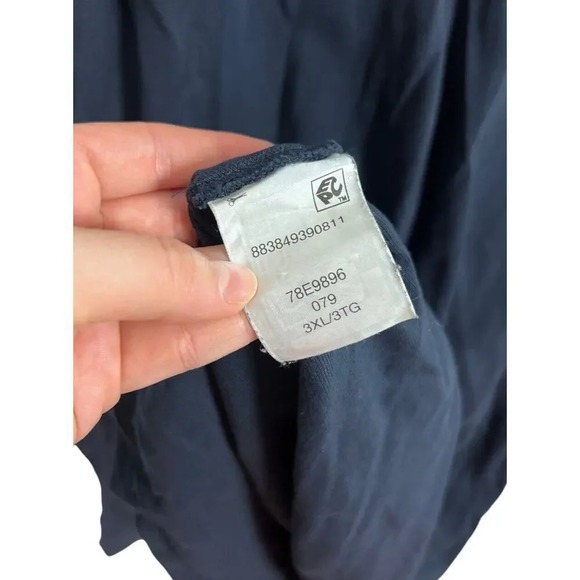 Tommy Hilfiger Navy Blue Long Sleeve Polo Plus Size 3XL Cotton Men’s - Picture 5 of 7